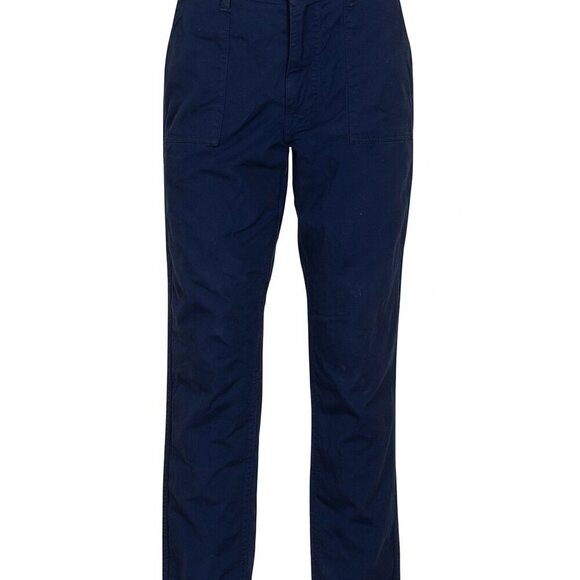 Lands' End Pants - Lands' End Women's Navy Blue Chino Straight Leg Stretch Pants Size 14